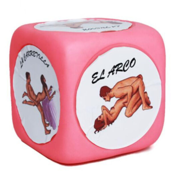 DIABLO PICANTE - SUPER GROS DÉS KAMASUTRA DE POSTURES ROSE -
