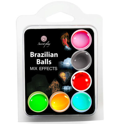 SECRET PLAY SET 6 BALLES BRÉSILIENNES EFFET MIX -