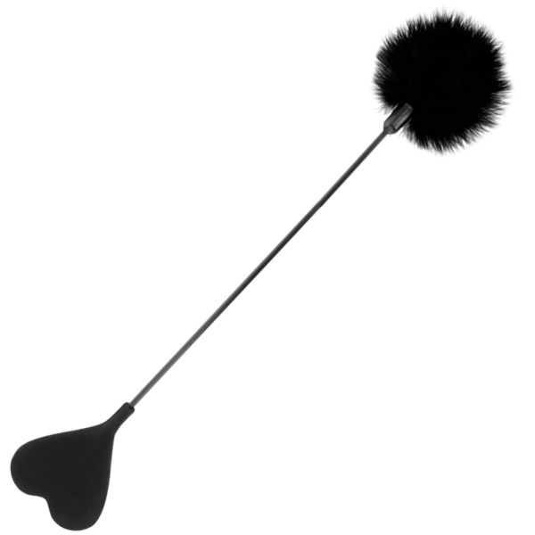 DARKNESS - FOUET PLUME DAMOUR NOIR 40 CM -