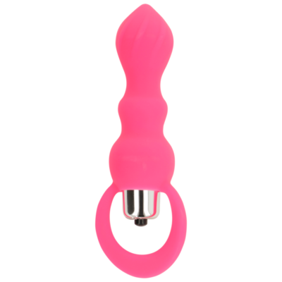 OHMAMA - STIMULATEUR ANAL AVEC VIBRATION 9 CM ROSE -