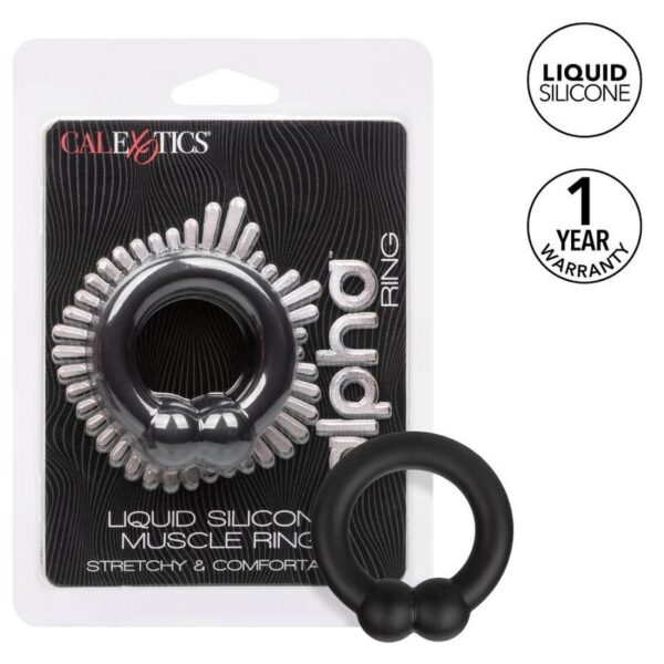 CALIFORNIA EXOTICS - BAGUE MUSCULAIRE ALPHA NOIR - – Image 3