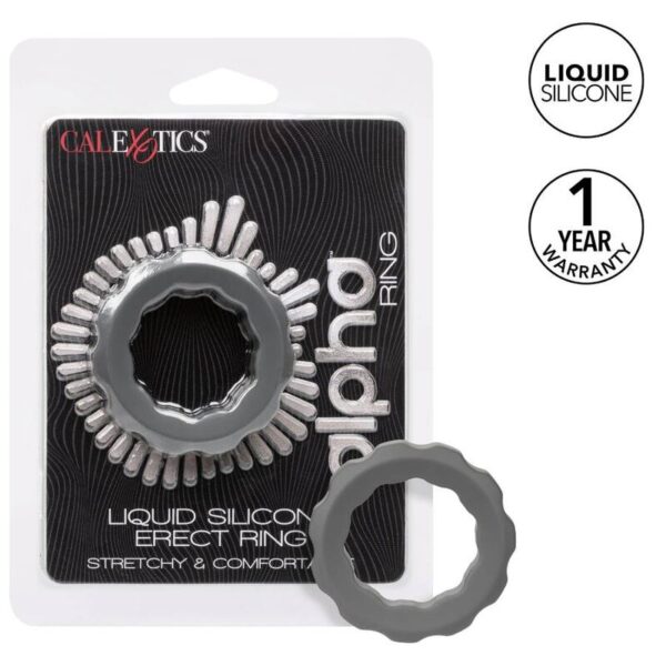 CALIFORNIA EXOTICS - BAGUE ALPHA ERECT GRIS - – Image 2