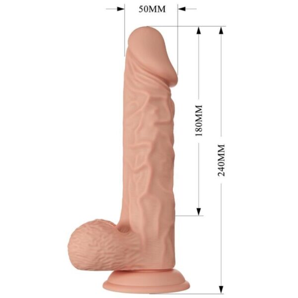 BAILE - BELLE RENCONTRE BURAQ GODE RÉALISTE FLEXIBLE 24 CM NATUREL - – Image 6