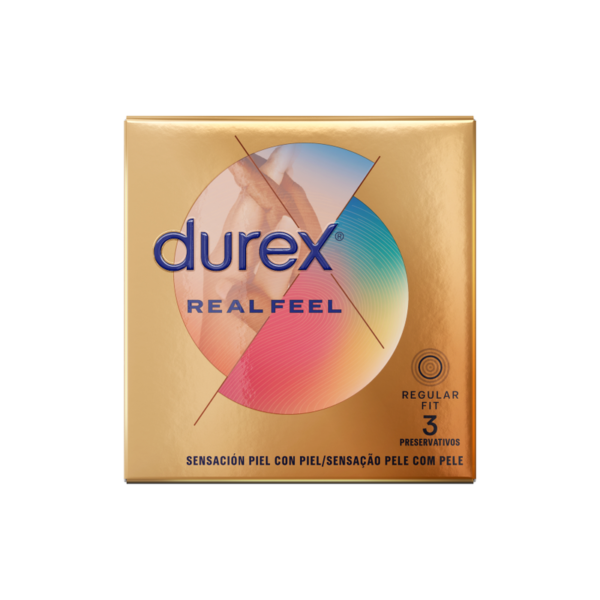 DUREX - PRÉSERVATIFS REAL FEEL 3 UNITÉS - – Image 2