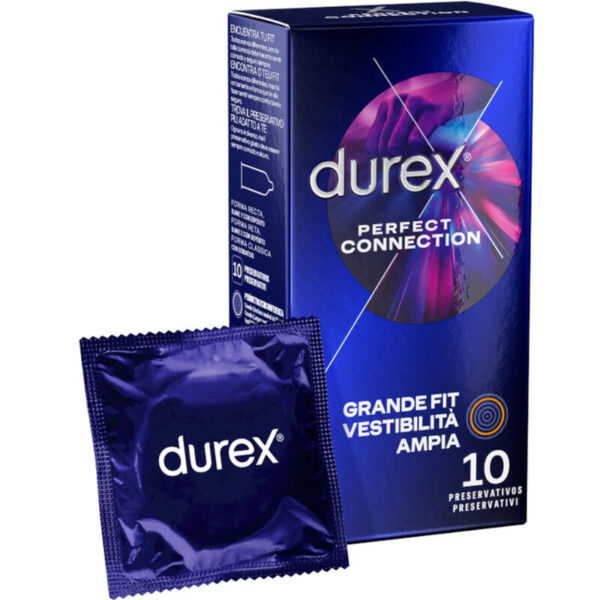 DUREX - CONNEXION PARFAITE SILICONE LUBRIFICATION EXTRA 10 UNITÉS -