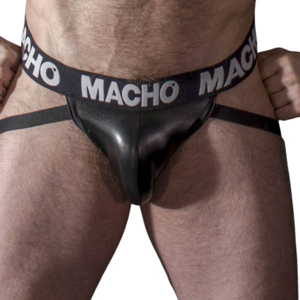 MACHO - MX25NC JOCK CUIR NOIR S -