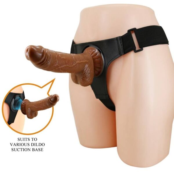 PRETTY LOVE - SLIP HARNAIS HARNAIS UNIVERSEL AVEC GODE MICHEAL 20 CM NOIR - – Image 2