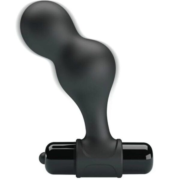 MR PLAY - PLUG ANAL VIBRATEUR EN SILICONE NOIR - – Image 2