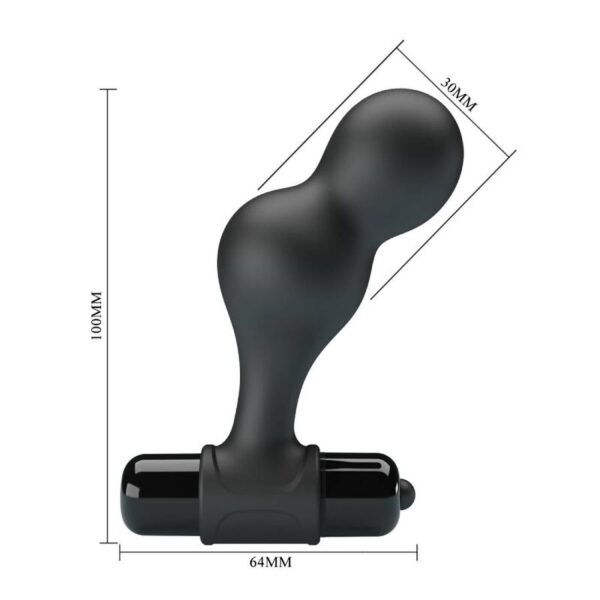 MR PLAY - PLUG ANAL VIBRATEUR EN SILICONE NOIR - – Image 7