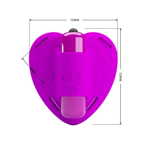 PRETTY LOVE - MASSEUR DE CLITORIS HEARTBEAT 10 MODES DE VIBRATION VIOLET - – Image 5