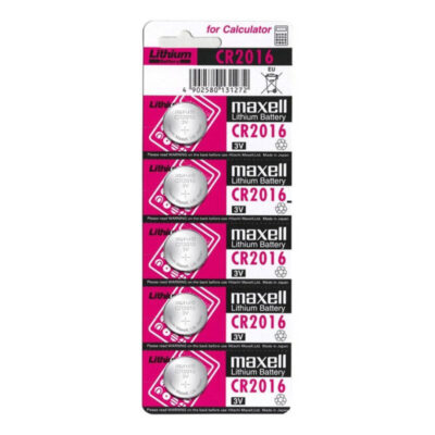 MAXELL - BATTERIE LITIO CR2016 3V 5UDS -