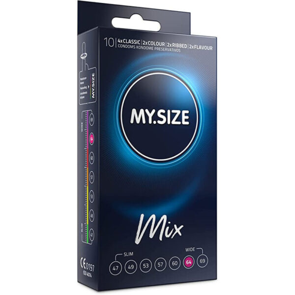 MY SIZE - MIX PRÉSERVATIFS 64 MM 10 UNITÉS -