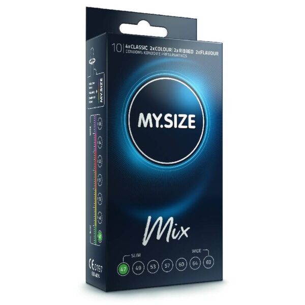 MY SIZE - MIX PRÉSERVATIFS 47 MM 10 UNITÉS -