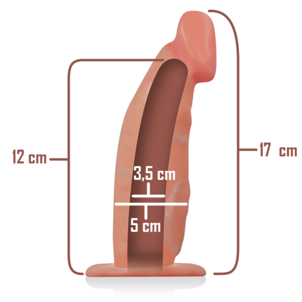 INTENSE - HARNAIS CREUX AVEC GODE 18 X 3,5 CM - – Image 6