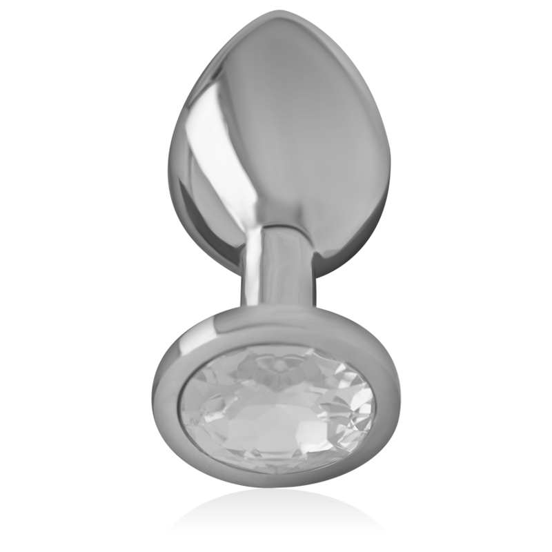 INTENSE - PLUG ANAL EN MÉTAL ALUMINIUM AVEC CRISTAL DARGENT TAILLE M - – Image 3