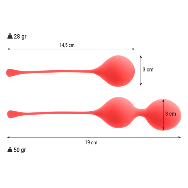 INTENSE - PACK BALLES KEGEL KENDALL ROUGE -