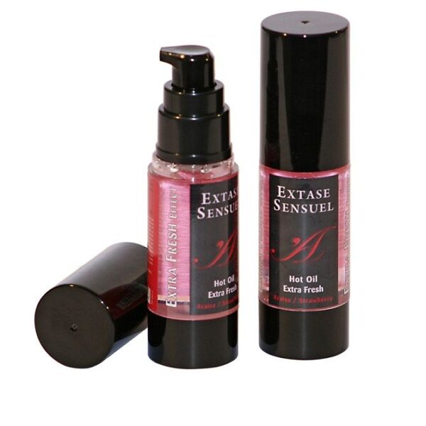EXTASE SENSUAL - HUILE DE MASSAGE EFFET FRAISE EXTRA FRAÎCHE 30 ML -