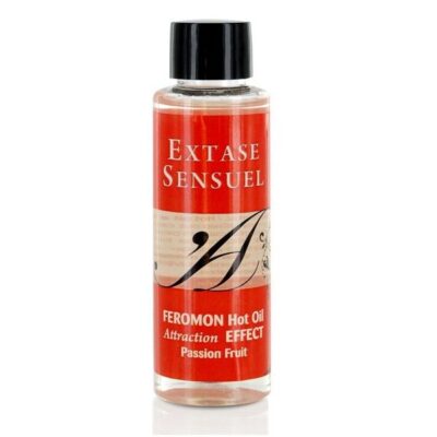 EXTASE SENSUAL - HUILE DE MASSAGE EFFET THERMIQUE AUX PHÉROMONES DE FRUITS DE LA PASSION 100 ML -