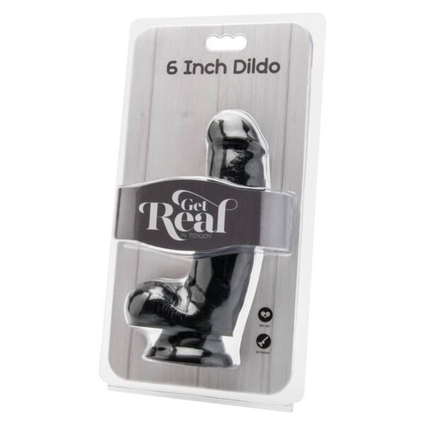 GET REAL - GODE 12 CM AVEC BOULES NOIRES - – Image 2