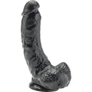 GET REAL - GODE 20,5 CM AVEC BOULES NOIRES -