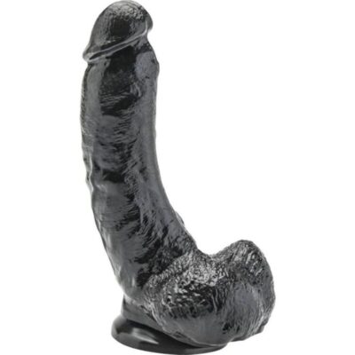 GET REAL - GODE 20,5 CM AVEC BOULES NOIRES -