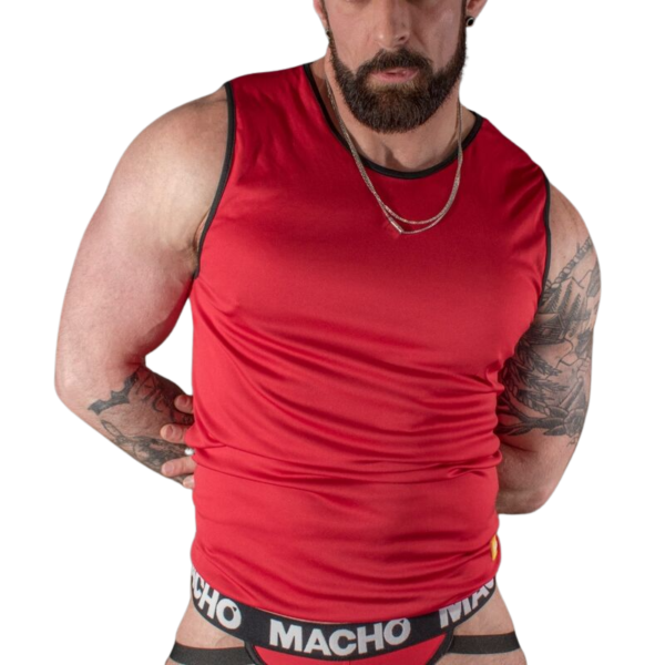 MACHO - T-SHIRT ROUGE L/XL -
