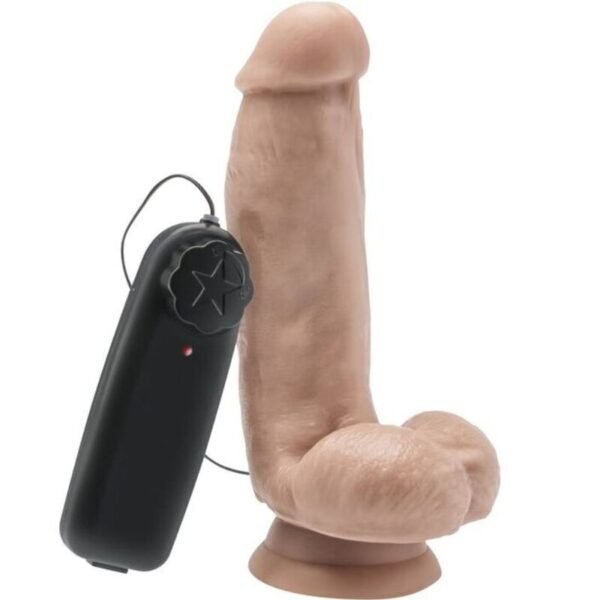 GET REAL - GODE 12 CM AVEC BILLES VIBRATEUR SKIN -