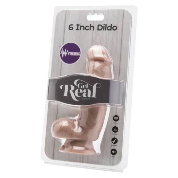 GET REAL - GODE 12 CM AVEC BILLES VIBRATEUR SKIN - – Image 2