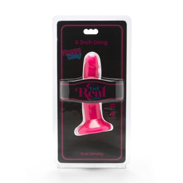 GET REAL - HAPPY DICKS DONG 12 CM ROSE - – Image 2