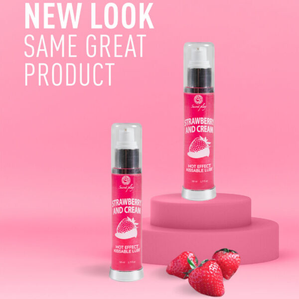 SECRETPLAY - LUBRIFIANT 2-1 EFFET CHALEUR FRAISE & CRÈME 50 ML - – Image 4