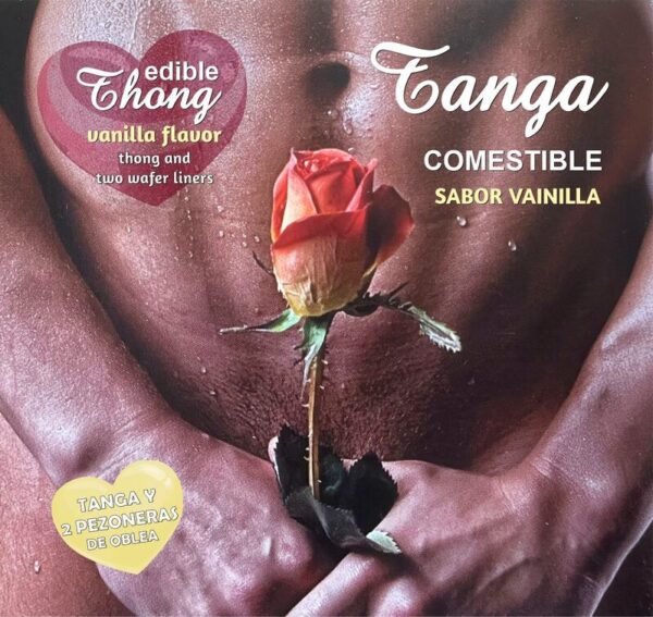 HOTFLOWERS - STRING HOMME + 2 NIPPLE AZYME VANILLE /es/pt/en/fr/it/ -