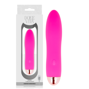 DOLCE VITA - VIBRATEUR RECHARGEABLE QUATRE ROSE 7 VITESSES -