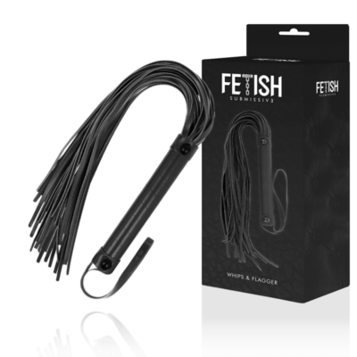 FETISH SUBMISSIVE - FOUET EN CUIR VÉGÉTALIEN -