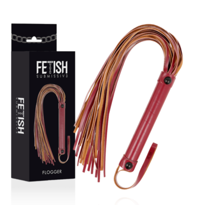FETISH SUBMISSIVE DARK ROOM - FOUET EN CUIR VÉGÉTALIEN -
