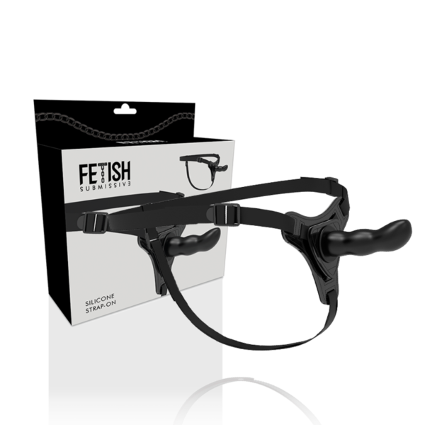 HARNAIS SOUMIS FETISH - POINT G EN SILICONE NOIR 16 CM -