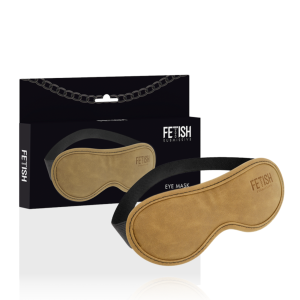 FETISH SUBMISSIVE ORIGEN - MASQUE EN CUIR VÉGAN AVEC DOUBLURE EN NÉOPRÈNE -