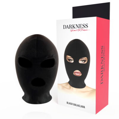DARKNESS - MASQUE DE SOUMISSION BDSM BOUCHE ET YEUX NOIR -