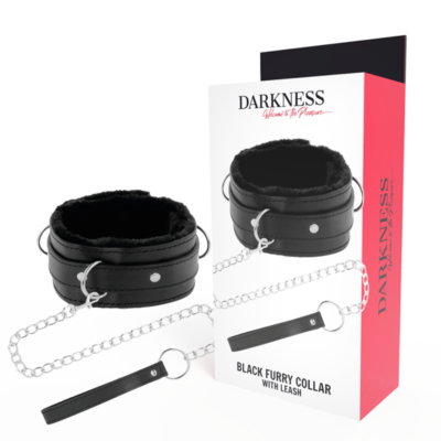 DARKNESS - COLLIER DE POSTURE CONFORTABLE AVEC CHAÎNE EN CUIR -