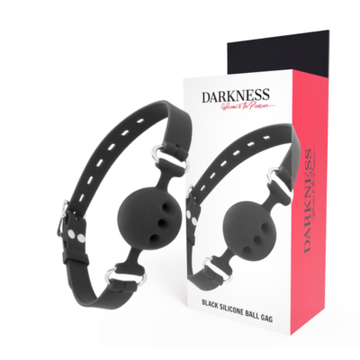 DARKNESS - BTON EN SILICONE RESPIRANT NOIR -