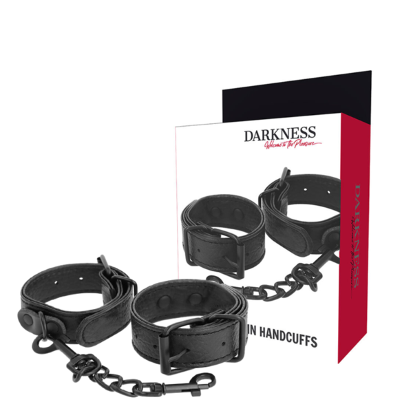 DARKNESS - MENOTTES TEXTURÉES LARGES ET MINCE -