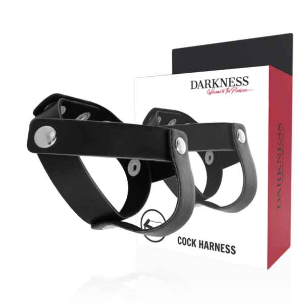 DARKNESS - ANNEAU CUTANÉ POUR PÉNIS ET TESTICULES -