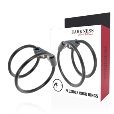 DARKNESS - ANNEAU PÉNIS DOUBLE FLEXIBLE -