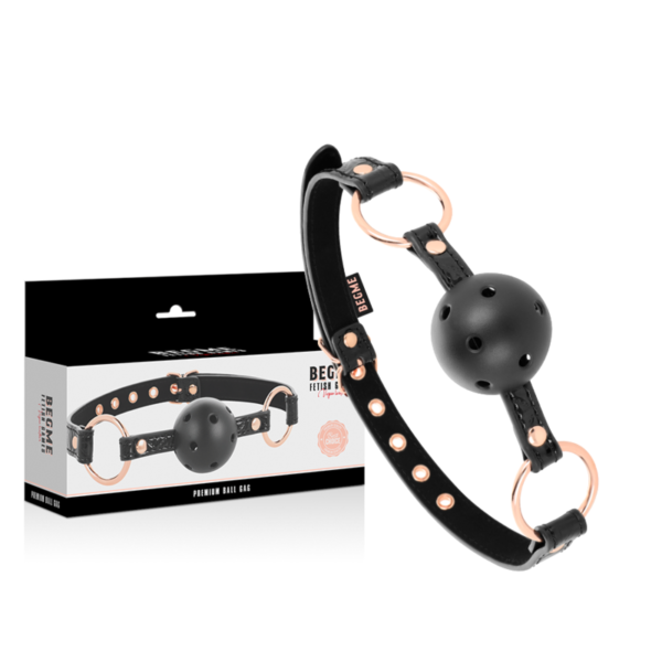 BEGME - BLACK EDITION BALL GAG CUIR VEGAN - – Image 2