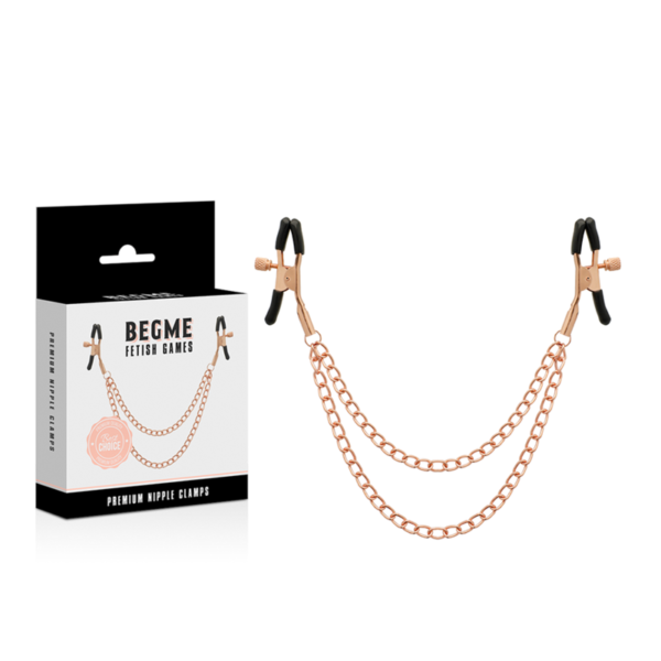 BEGME - BLACK EDITION PREMIUM PINCES À TÉTONS AVEC CHAÎNE - – Image 2