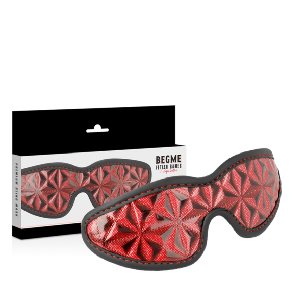 BEGME - MASQUE AVEUGLE PREMIUM ÉDITION ROUGE AVEC DOUBLURE EN NÉOPRÈNE - – Image 2