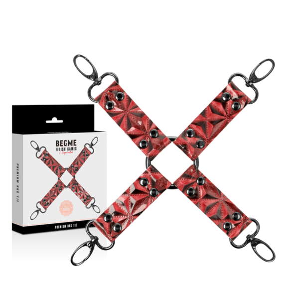 BEGME - CRAVATE DE PORC EN CUIR VÉGAN PREMIUM ÉDITION ROUGE - – Image 2