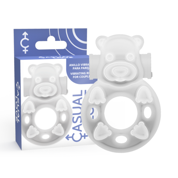 CASUAL LOVE - 26 ANNEAU DE VIBRATEUR TRANSPARENT BUNNY -