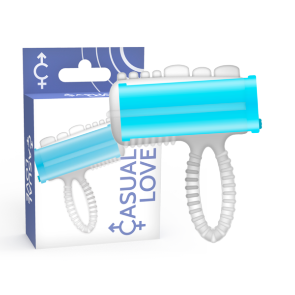 CASUAL LOVE - RING TONGUE VIBRATING BLEU -