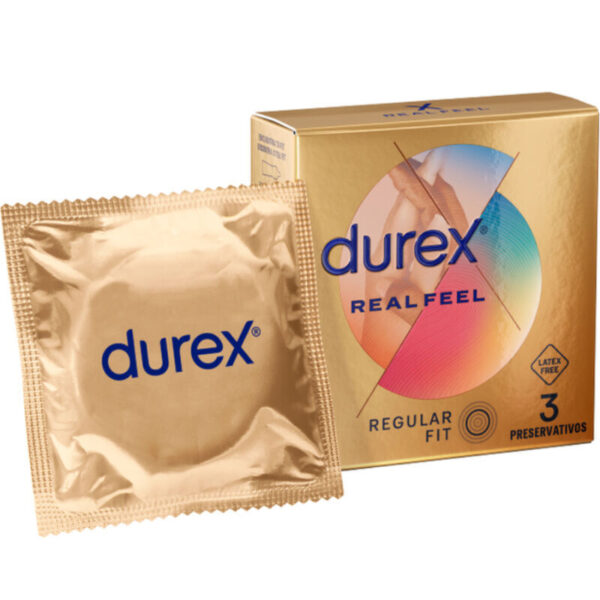 DUREX - PRÉSERVATIFS REAL FEEL 3 UNITÉS -