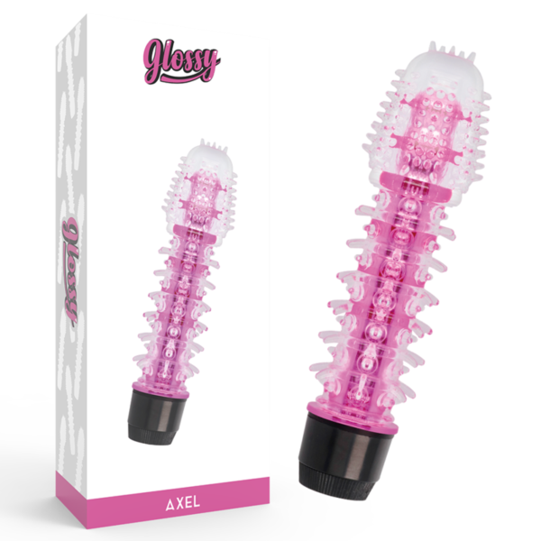GLOSSY - AXEL VIBRATEUR ROSE -